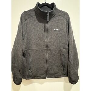 Columbia Women's Grey Fleece Full Zip Jacket Size L